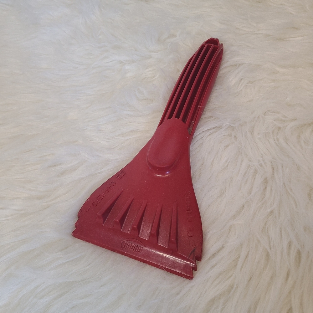 Red Ice Scraper